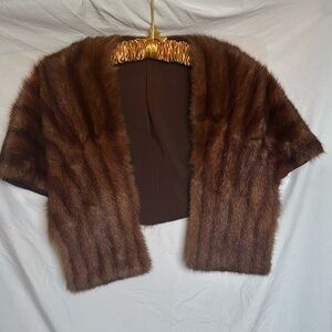 Vintage Red Fox Stole Wrap